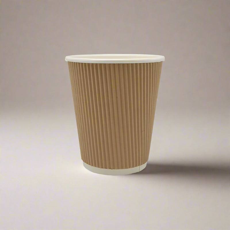 12oz Bio Takeaway Cups - Embossed Double Wall - Pack of 480