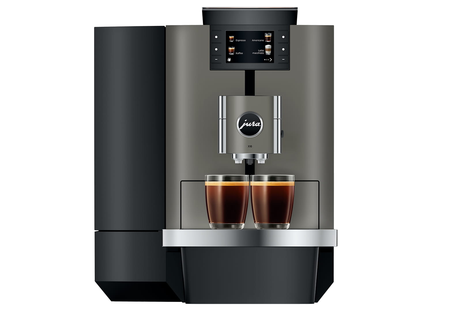 Jura X10 Dark Inox - Bean to Cup Coffee Machine - Cold Brew Function